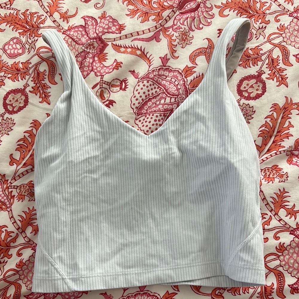 Lululemon white ribbed align tank